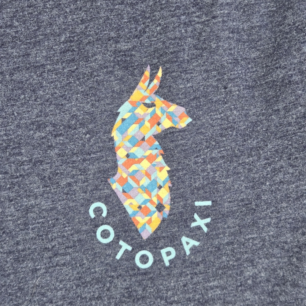Cotopaxi Men's Llama Lover Graphic T-Shirt - Blue Heather - Size Small - EUC - Picture 4 of 7